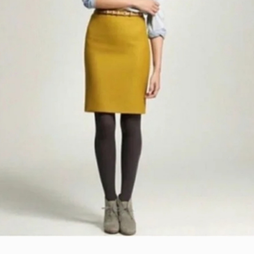 Boden Mustard Straight Pencil Skirt - Women's